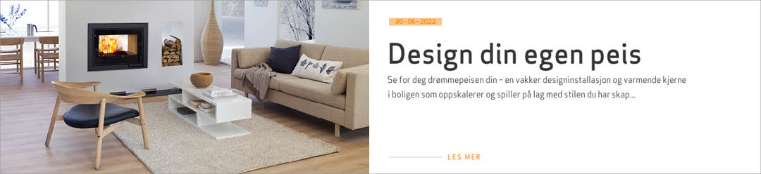 Bilde med link til artikkel om hvordan du kan designe din egen peis 