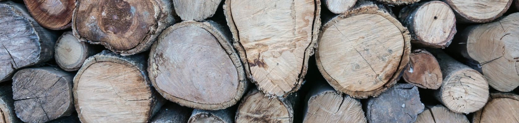 Vedstabel med lys endeved