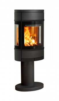 Vedovn Scan 68-9 med glass på flere sider eksklusive sorte glassdetaljer og oval form