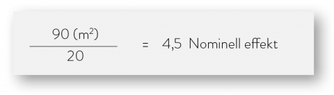 Bilde av regnestykke eksempel utregning av nominell effekt